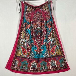 XX1 strapless colorful, paisley dress